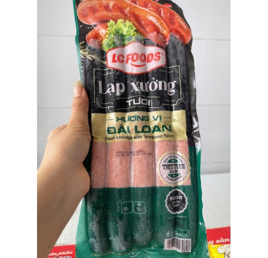 Lạp xưởng tươi hương vị Đài Loan