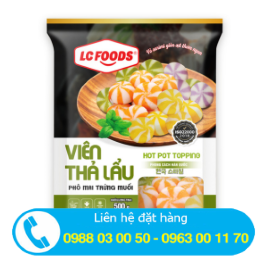 Viên thả lẩu phô mai trứng muối