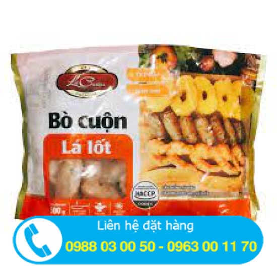 Bò cuộn lá lốt