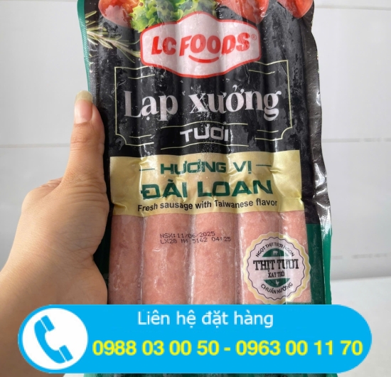 Lạp xưởng tươi hương vị Đài Loan